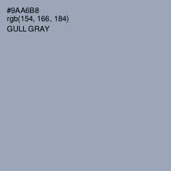 #9AA6B8 - Gull Gray Color Image